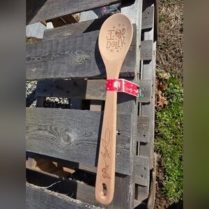Dolly Parton I Love Dolly Wooden Spoon New with tags